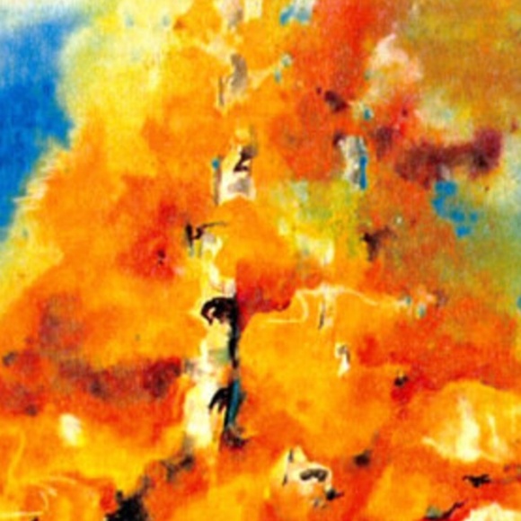 Original print of watercolor painting by Kathy Morton Stanion - Aspen Trees - Picture 4 of 4